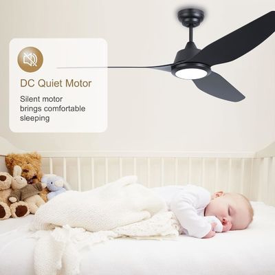 56 Luz de ventilador de teto inteligente com Alexa/Google Home Control