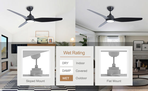 56 Luz de ventilador de teto inteligente com Alexa/Google Home Control