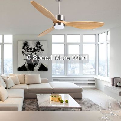 Ventilador de tecto de ouro branco preto 52 com motor DC de 6 velocidades