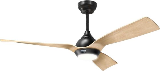 Ventilador de teto de 52 polegadas Design aerodinâmico Downrod externo Ventilador de teto montado com luz