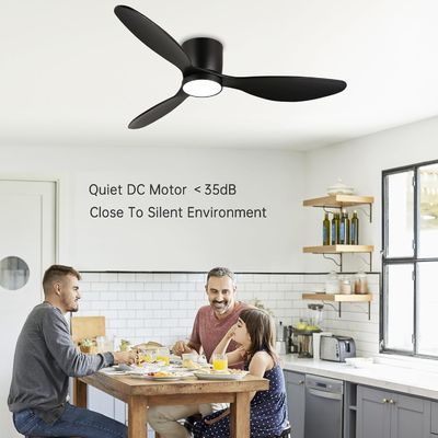 Ventilador de teto de ouro branco preto 52 com função de poupança de energia