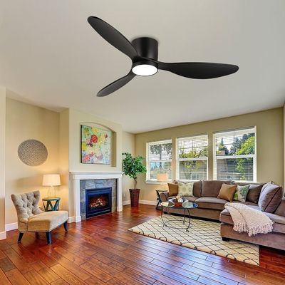 Ventilador de teto de ouro branco preto 52 com função de poupança de energia