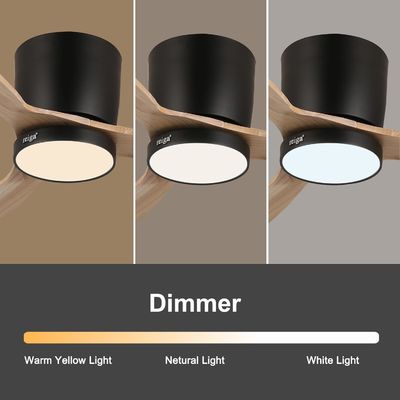 Iluminação de ventilador de teto de 52 polegadas com função de economia de energia