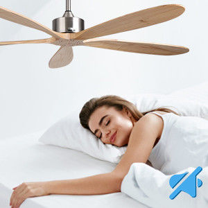 Ventilador de teto inteligente com luz silenciosa e poupança de energia de 6 velocidades compatível com Alexa / Google Home