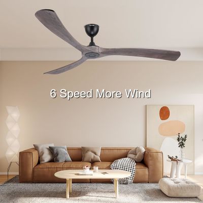 Ventilador de teto inteligente de 6 velocidades com luz controlada pela Alexa