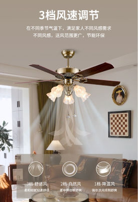 Moderna economia de energia DC Motor silencioso Ventilador de teto Luz com Alexa Google Home Smart Life 6 Velocidade de escolha