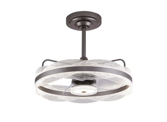 Luz de ventilador de teto inteligente com 6 velocidades e 3 modos de luz