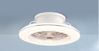 Ventilador de teto ABS de 3 velocidades com iluminação