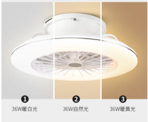 Ventilador de teto ABS de 3 velocidades com iluminação