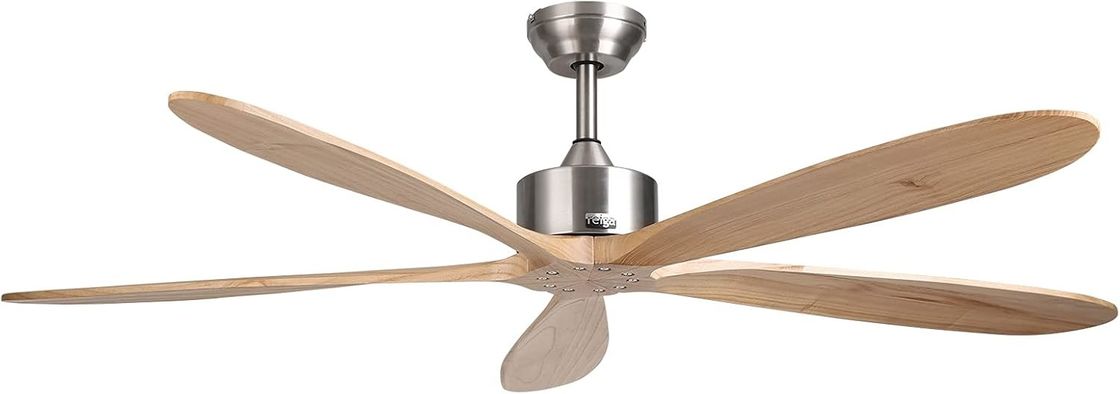 Ventilador de teto inteligente com luz silenciosa e poupança de energia de 6 velocidades compatível com Alexa / Google Home