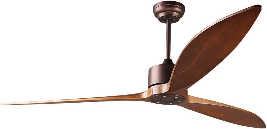 6 Velocidade Alexa Controle de Voz ABS Smart DC Motor Ventilador de teto com Iluminação em Ouro Preto Branco