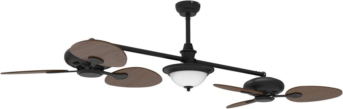 Ventilador de teto inteligente moderno de 86 polegadas com kit de luz e motor DC de 3 velocidades
